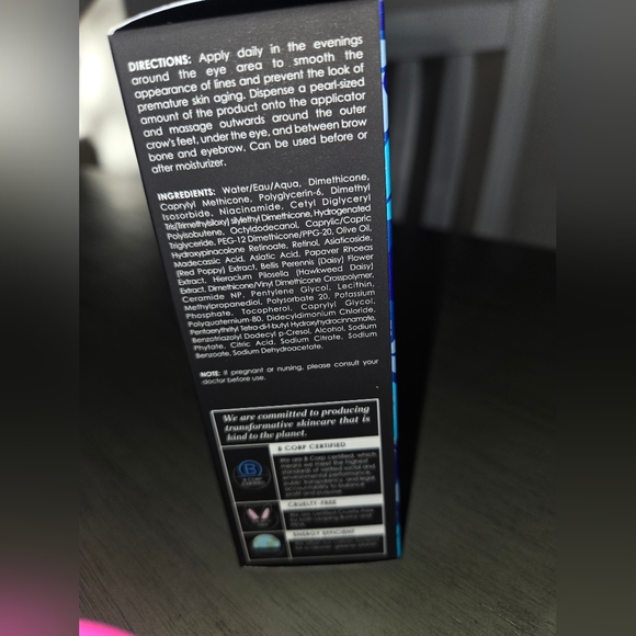 Sunday Riley 5 Stars Retinoid + Niacinamide Eye Serum - Blue and White - Picture 4 of 7